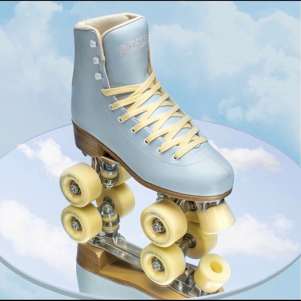 IMPALA QUAD SKATES - Sky Blue/Yellow - Size 7